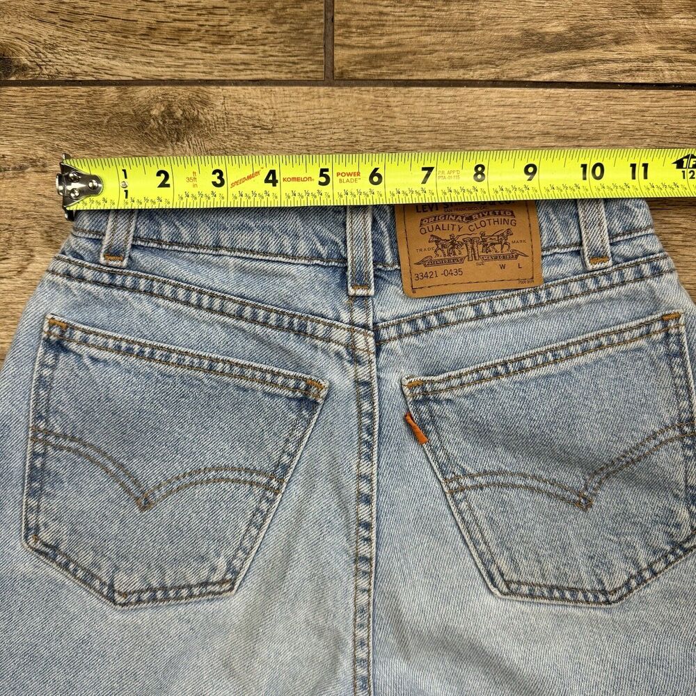 Vintage Levi Denim Jean Shorts Size Slim 14 mis - Picture 4 of 12